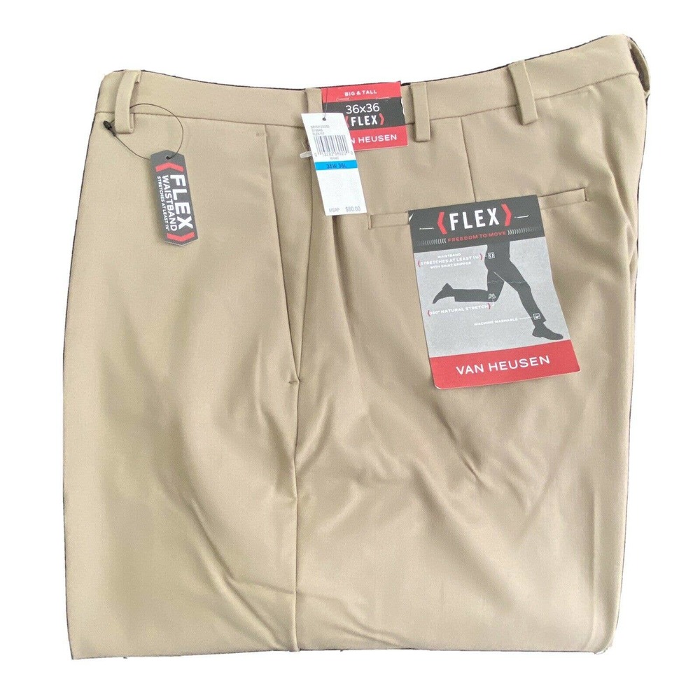 Van Heusen Traveler Big&Tall Flex Pants 36x36 NWT